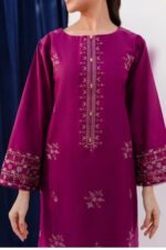 Heer Ready to Wear 2-Piece Embroidered Dress – Shocking Pink