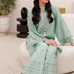 Heer Ready to Wear Embroidered 2-Piece Dress – Mint