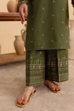 Heer Ready to Wear 2-Piece Embroidered Dress – Mehndi
