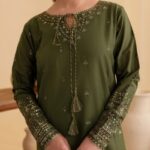 Heer Ready to Wear 2-Piece Embroidered Dress – Mehndi