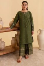 Heer Ready to Wear 2-Piece Embroidered Dress – Mehndi